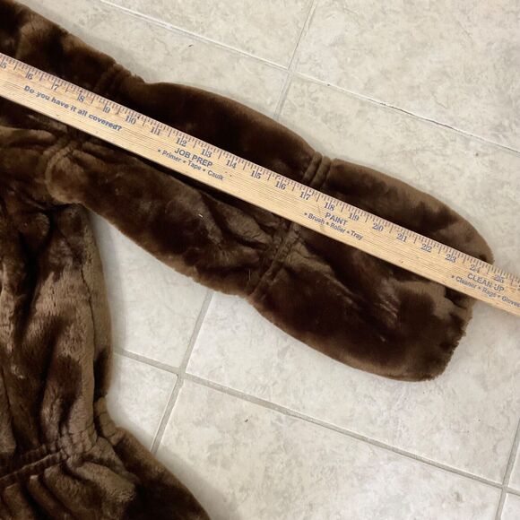 Vintage JORDACHE FAUX FUR Coat WOMEN’S SIZE L LOGO Lined Pockets USA - Picture 14 of 14
